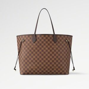 Louis Vuitton Neverfull GM Damier with Red Interior